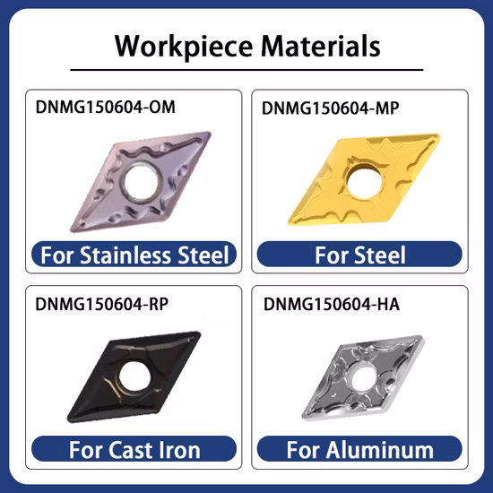 Herramientas de corte de Metal duro CNC cortador indexable torneado/fresado/roscado/ranurado/perforación de carburo cementado