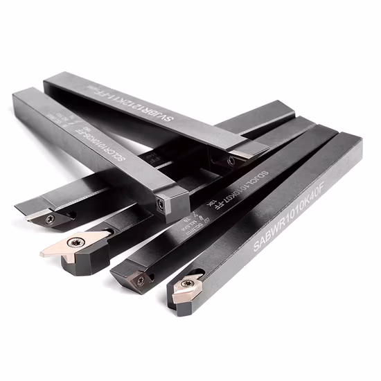 Sandhog CNC Inserto de Carburo de Tungsteno Herramienta de Corte Portaherramientas de Torneado Externo Indexable